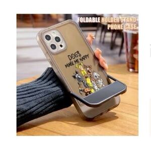 Dog Print Phone Case with Holder - 13 Pro